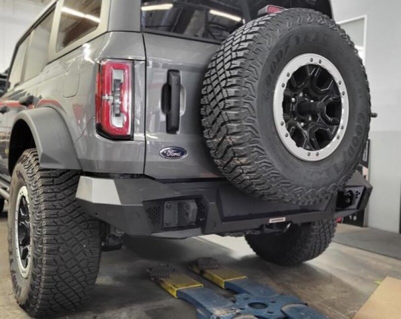 Ford Bronco Bumper - Rear - Go Rhino - Trailline - Textured Black - `21-`26